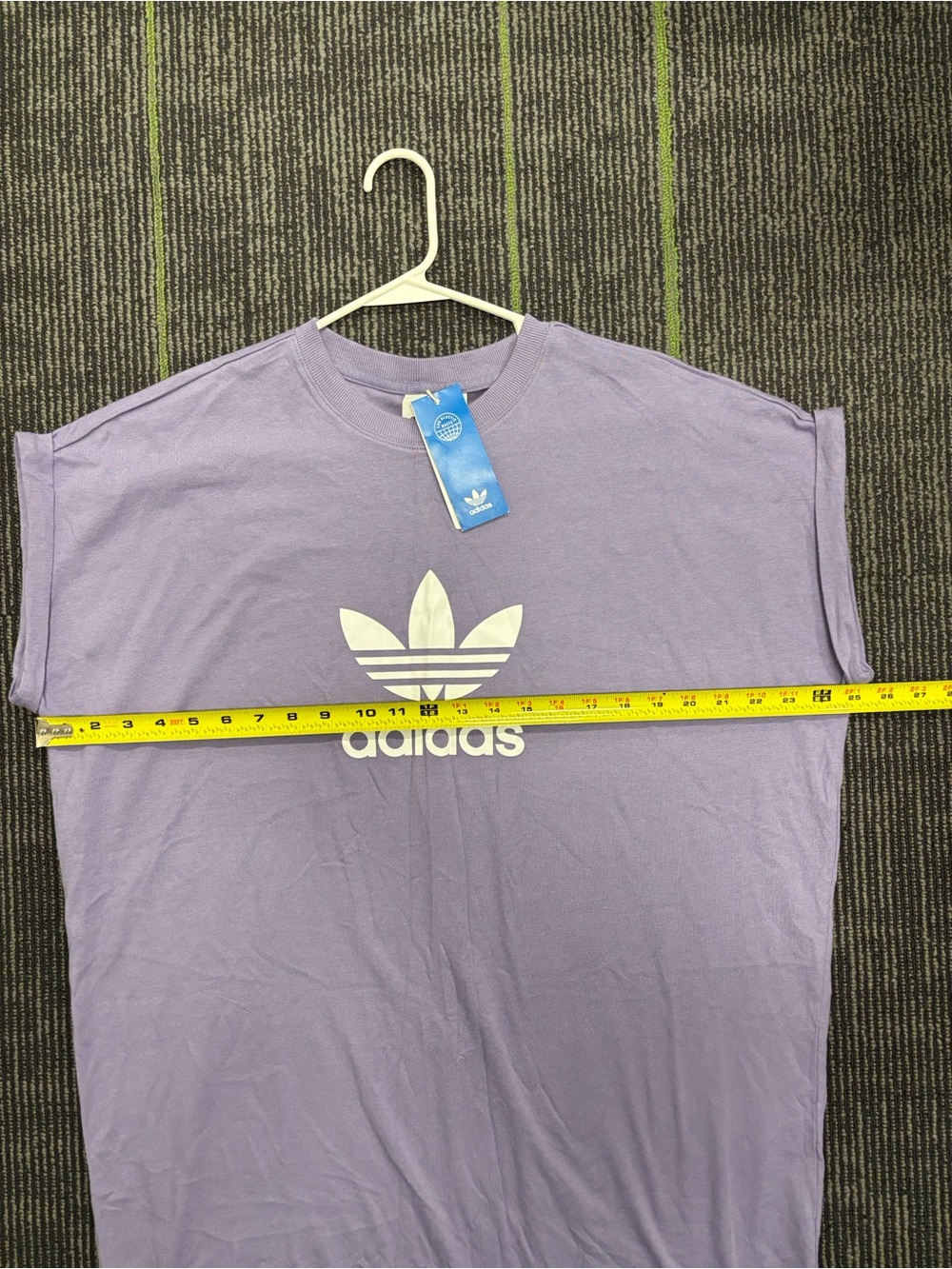 NEW adidas Lavender Trefoil Logo T-Shirt Dress - Picture 5 of 5